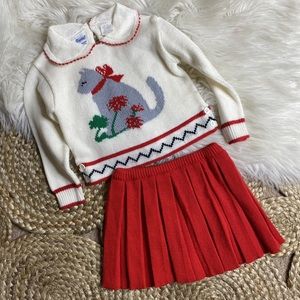 Vintage Fayette Two Piece Cat Outfit